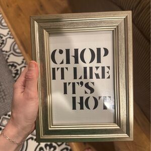 Chop it like it’s hot fun kitchen print
